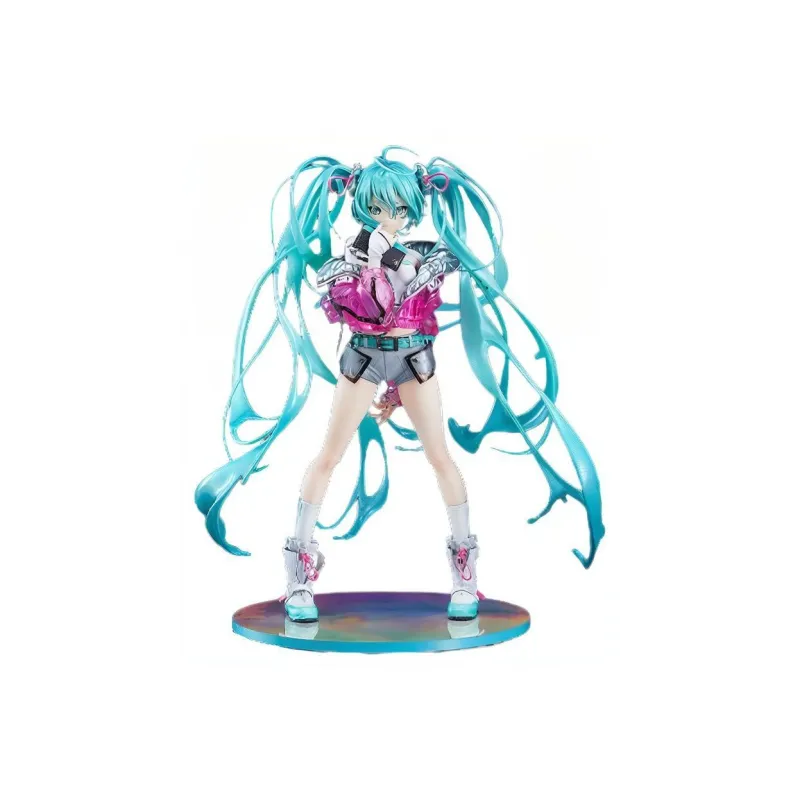 GSC Hatsune Miku With Solwa 24cm Scale Figures Blue/Pink-0