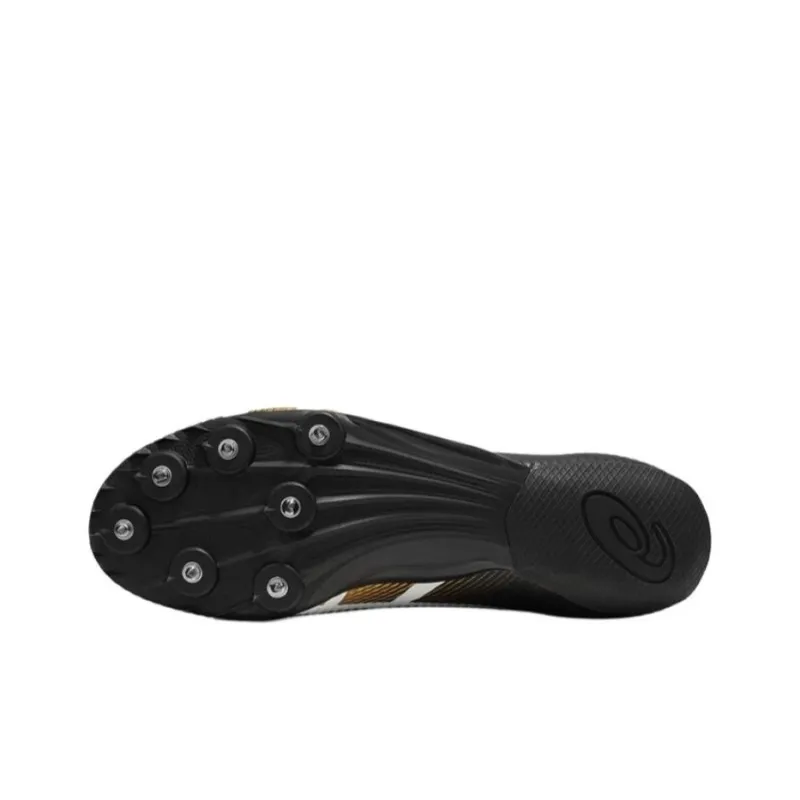 Asics Hyper Sprint 8 Cushioning, Wear Resistant Low Top Running Shoes Unisex Black Gold-4