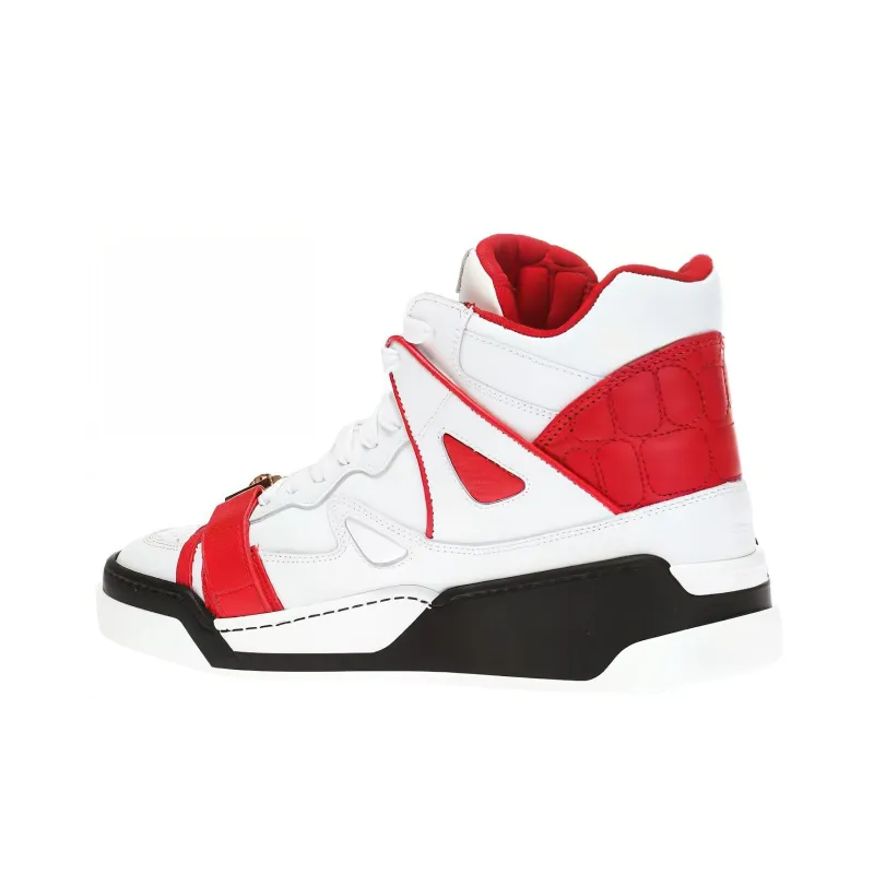 VERSACE Medusa High Top Skateboard Shoes Men's White-4