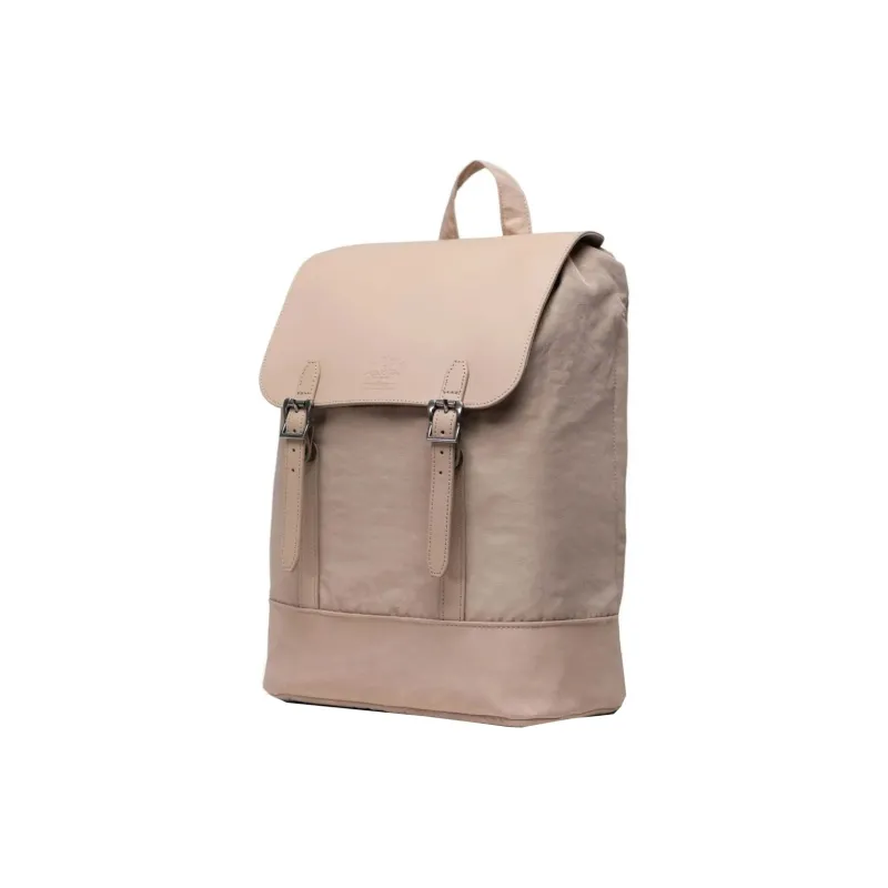 Herschel Genuine Leather Backpack Small Size Unisex Light Taupe-1