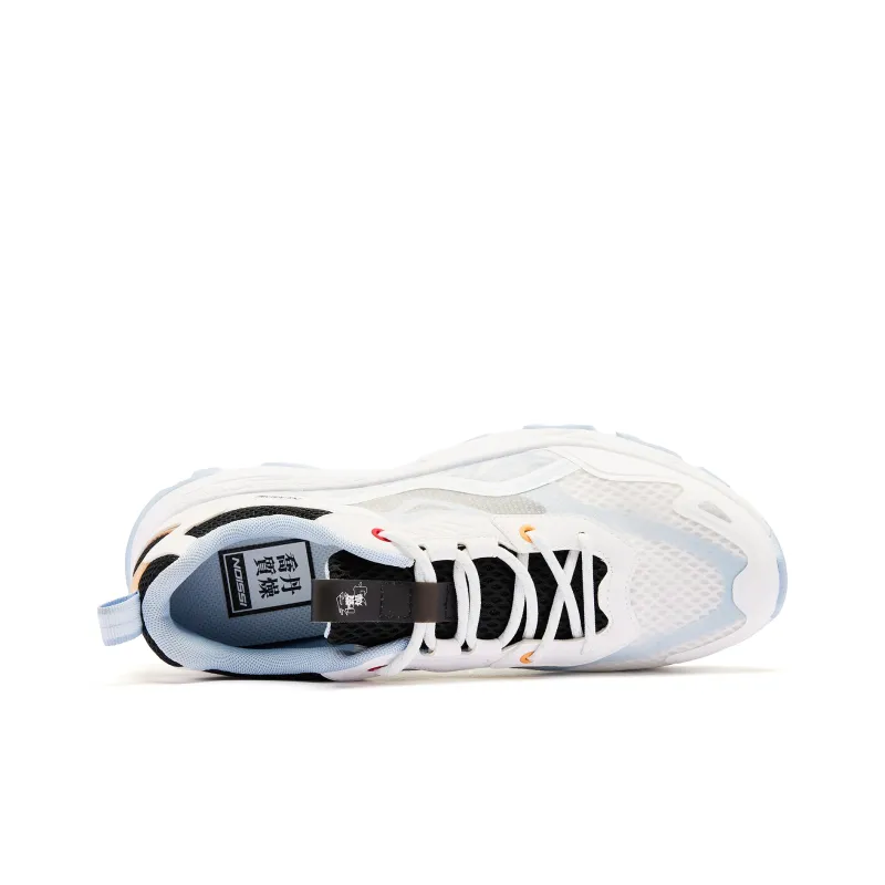 QIAODAN Cloud Travel 2.0 Wear resistant And Lightweight Low Top Casual Shoes Men's White Blue Black-3