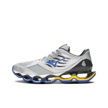 Mizuno Cushioning Anti Slip Wear Resistant Breathable Support Balance Low Top Casual Running Shoes Unisex Gray Blue