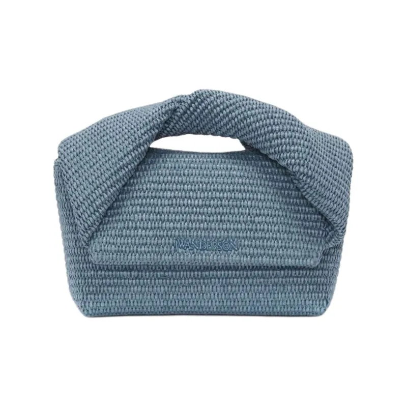JW Anderson Medium Twister Raffia Tote Bag-0