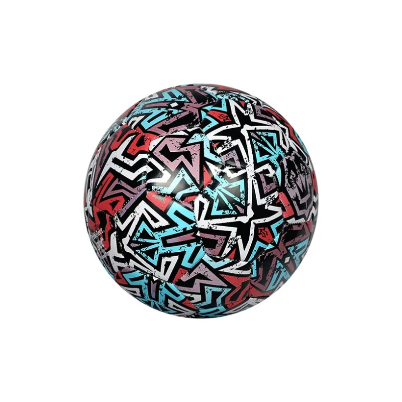 ProSelect Size 5 Ball Soccer PVC Machine Stitched Soccer Ball Unisex Graffiti Geometry-3