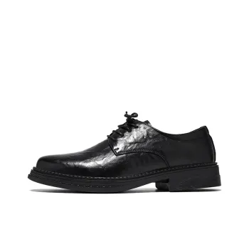 SHUPATE Dress Shoes Men Low Top Black/Brown