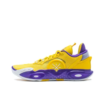 LiNing WADE ALLCITY 12 Anti Slip And Wear Resistant Support Lightweight Rebound Basketball Shoes Men's Yellow Purple