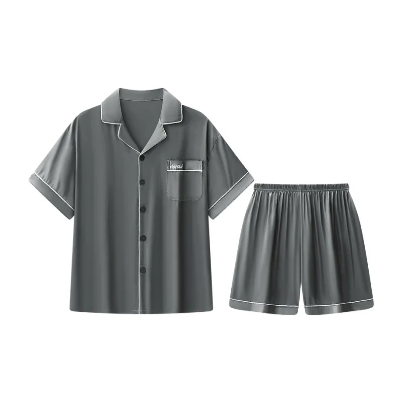 Lan Miao Pajama Set Men's Premium Black-8