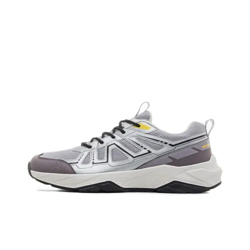 WARRIOR Basketball Shoes Men Low-Top Silver Brown