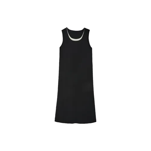 3COLOUR Sleeveless Dresses Women's Black/White