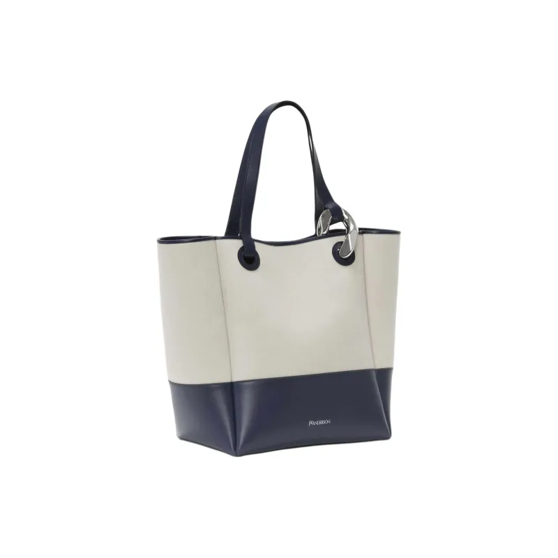 JW Anderson Logo stamp Leather Tote Bag-1