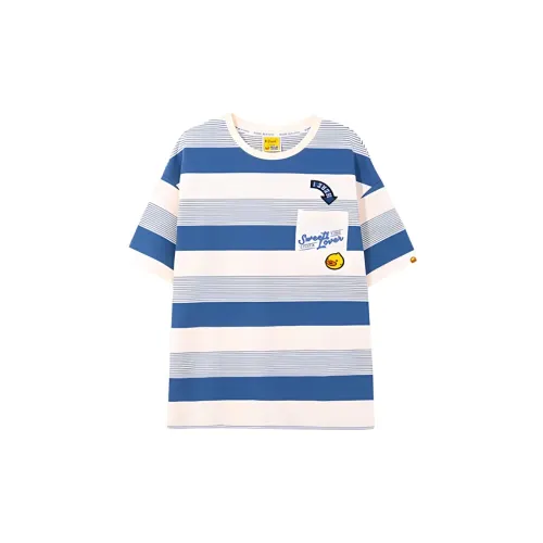 B.Duck T-Shirts Women's Blue Stripes