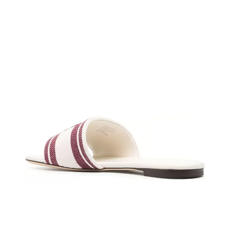TORY BURCH Logo-embroidered Open-toe Flat Slides-2