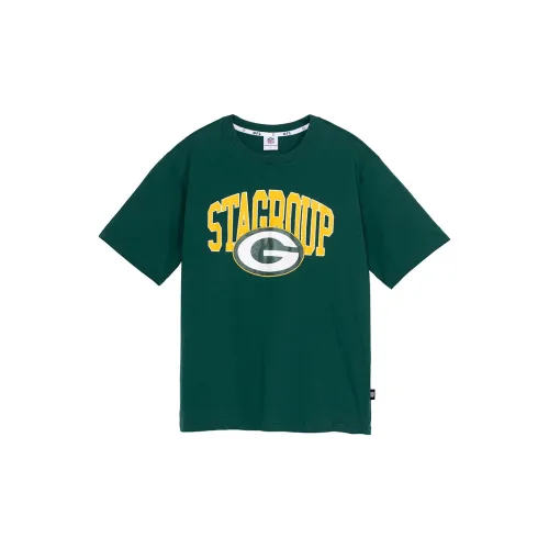 NFL X STA Co-branded Series T-Shirts Unisex Dark Green