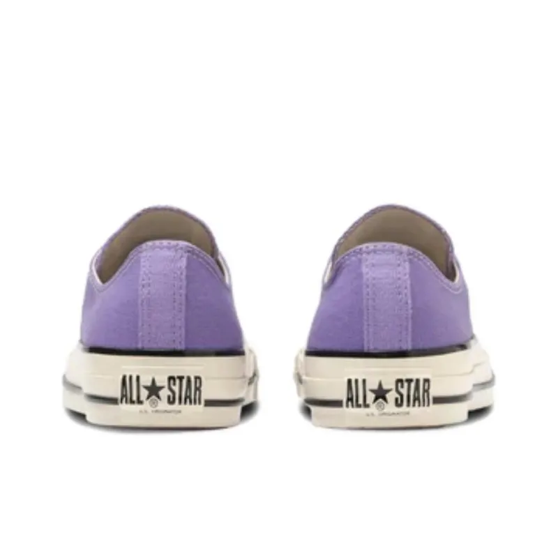 Converse All Star Non slip Lightweight Low Top Canvas Shoes Unisex Purple White Japan Version-4