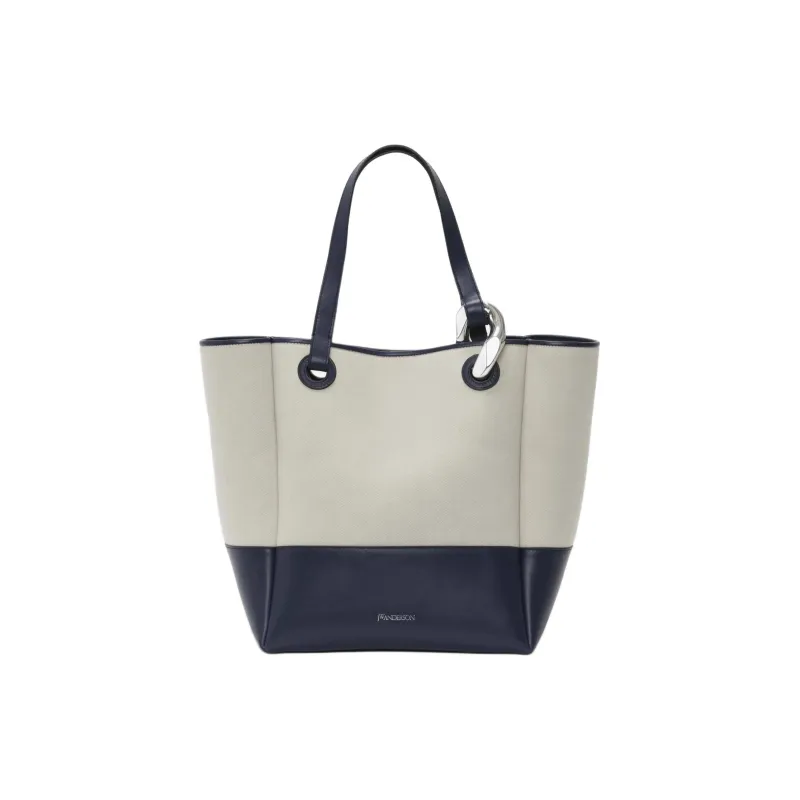 JW Anderson Logo stamp Leather Tote Bag-0