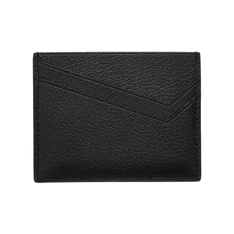 TIFFANY & CO. T Series Goatskin Card Holder Women's Black-2