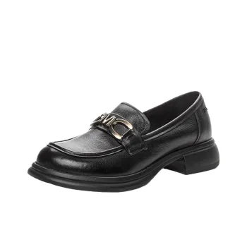 Joshua Figure Loafers 3cm Women's Black