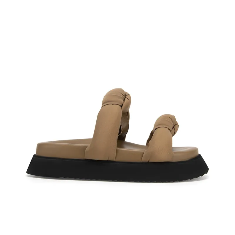 MIO Slide Slippers Women's Ecru/Khaki-7