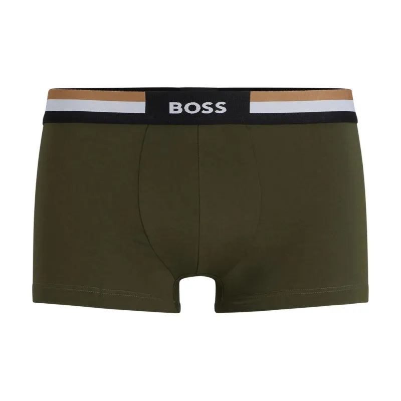 HUGO BOSS SS24 Underpants Men's 1 Pack Dark Green-0