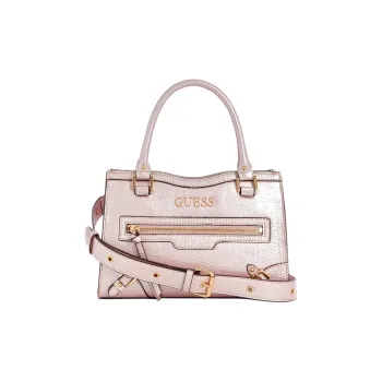 GUESS Patent Leather Bonded Leather Shoulder Bag Crossbody Bag Handbag Women's Pink