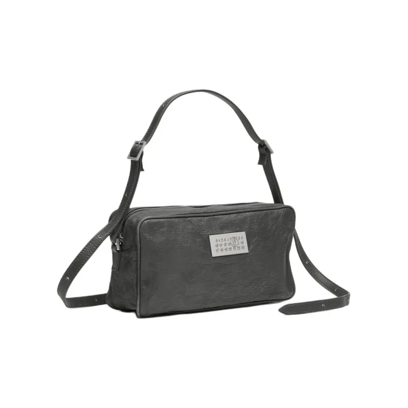 MM6 Maison Margiela Calfskin Crossbody Bag Shoulder Bag Women's Vintage Black-1