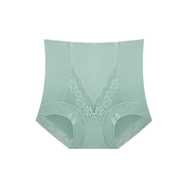 Flowers In Water Underpants Women's Green-0