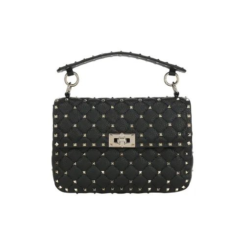 Valentino GARAVANI Calfskin Portable Crossbody Bag Shoulder Bag Women's Black