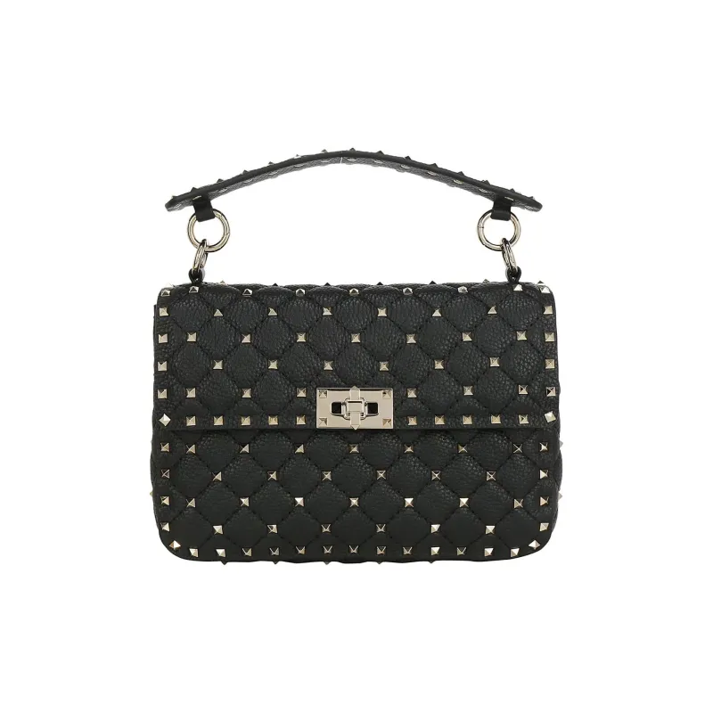Valentino GARAVANI Calfskin Portable Crossbody Bag Shoulder Bag Women's Black-0