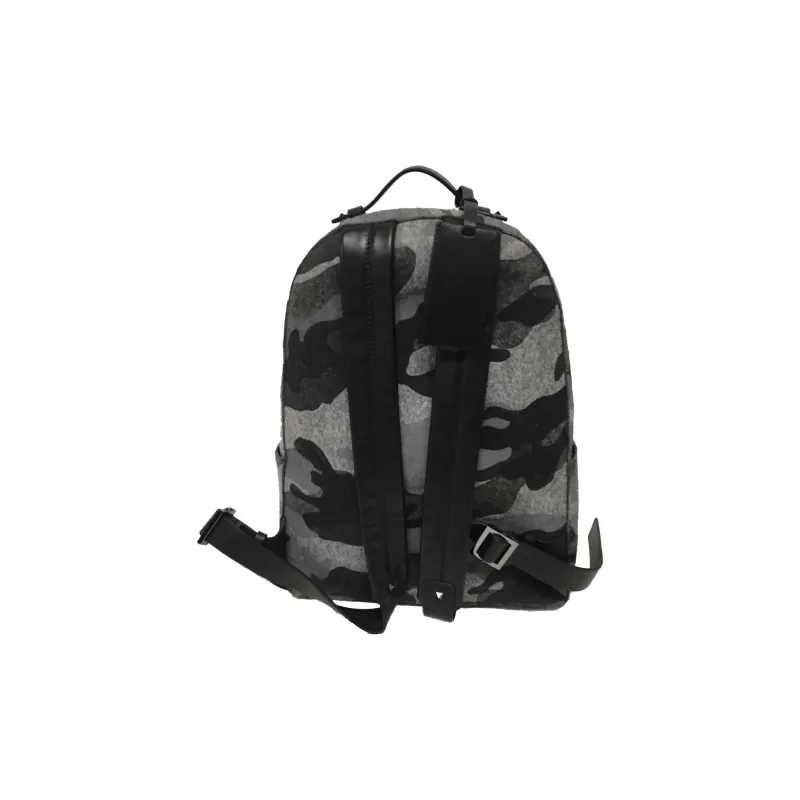Valentino GARAVANIRockstud Calfskin Backpack Men's Gray-1