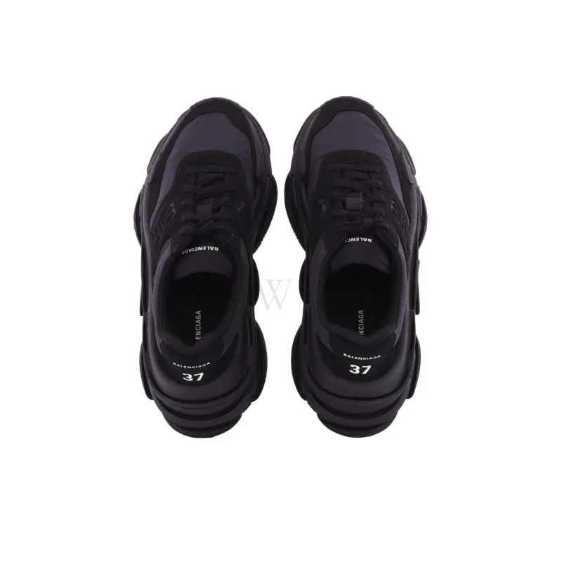 Balenciaga Triple S Low Top Chunky Sneakers Women's Black-3