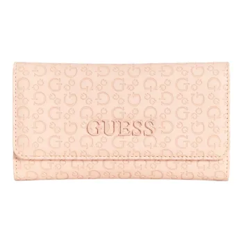 GUESS Artificial Leather Clutch Unisex Pink