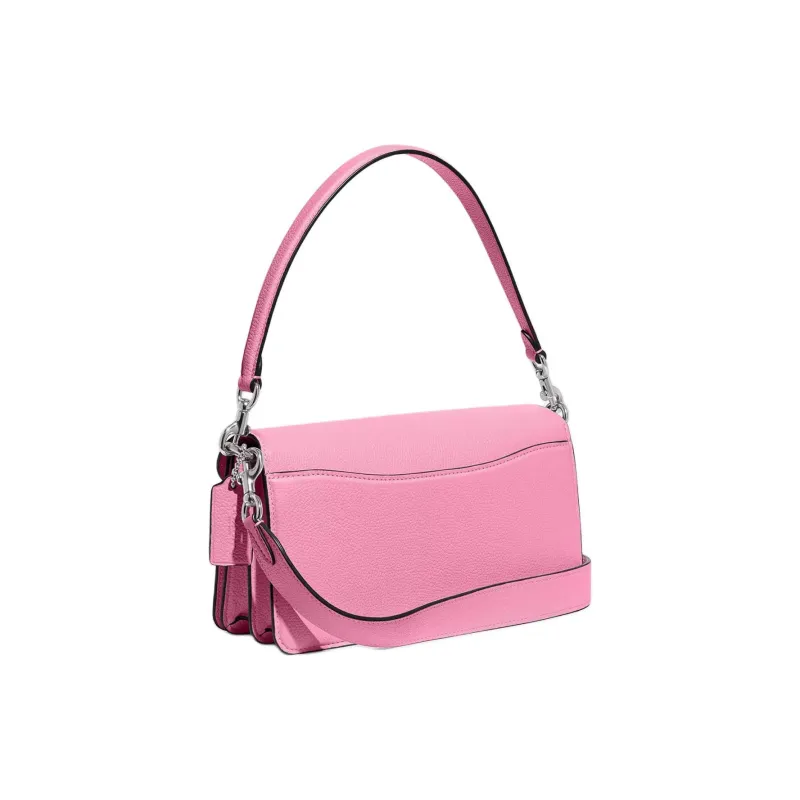 COACH Tabby Leather Hobo Bag Portable Crossbody Bag Shoulder Bag Women's Bright Pink-1