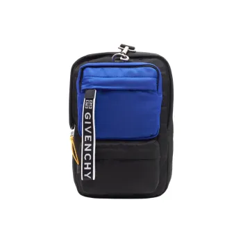 Givenchy Polyamide Crossbody Fanny Pack Men's Blue & Black