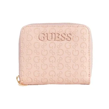 GUESS Artificial Leather Wallet Unisex Rose Red