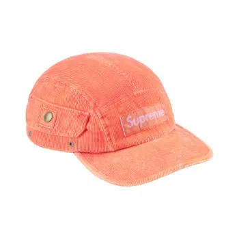 Supreme Cotton Corduroy Baseball Caps Unisex Orange