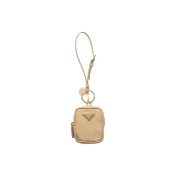 PRADA Re-Edition Recycled Nylon Clutch Mini Women's Camel