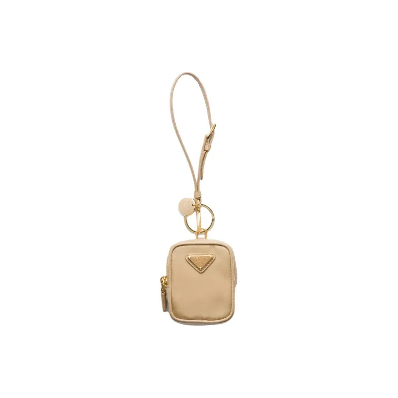 PRADA Re-Edition Recycled Nylon Clutch Mini Women's Camel-0