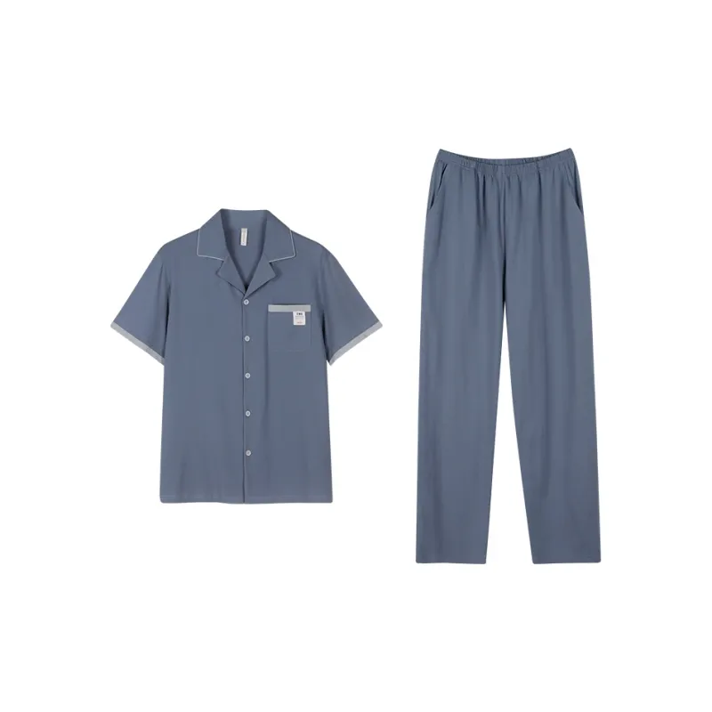 Follow The United States Pajama Set Men's Light Blue-0