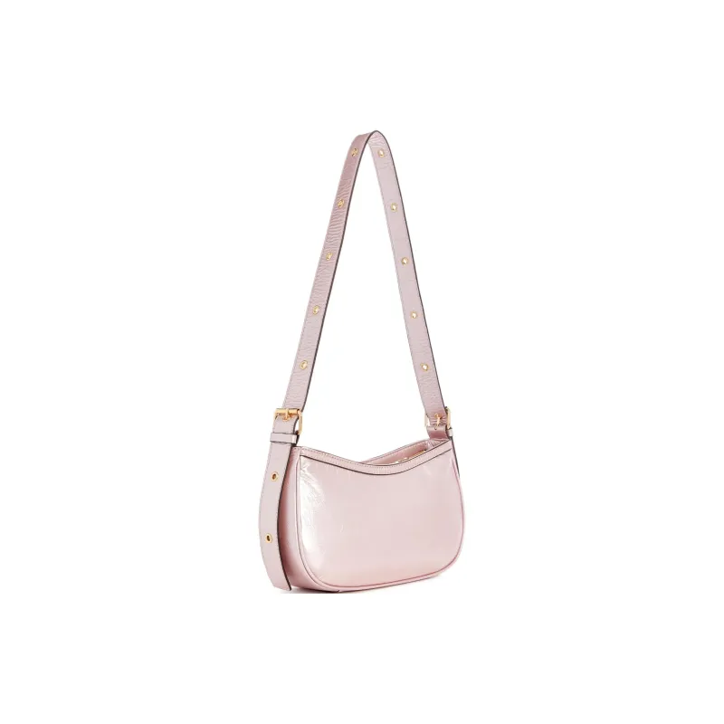 GUESS Patent Leather Bonded Leather Shoulder Bag Women's Pink-1