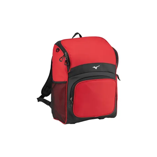 Mizuno Synthetic Leather Backpack Unisex Red