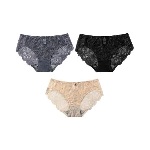 Flowers In Water Underpants Women's 3 Pack