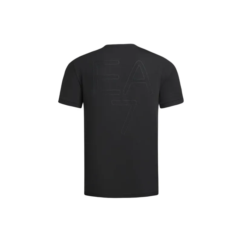 EMPORIO ARMANI Logo Appliqué Crewneck T Shirt-1