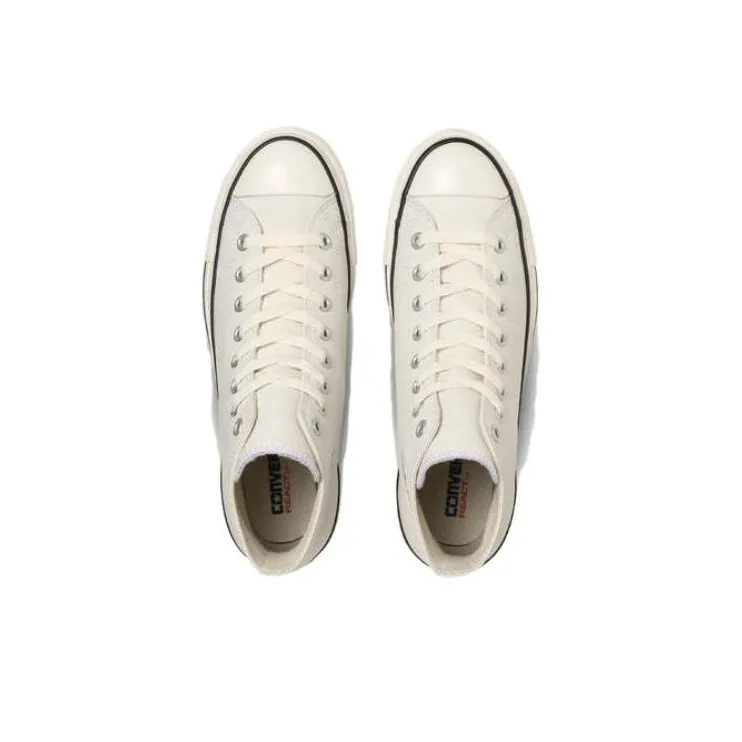 Converse Cons Pro Leather Ⓡ HI Abrasion Resistant Shock Absorbers High Top Canvas Shoes Unisex Ecru-3