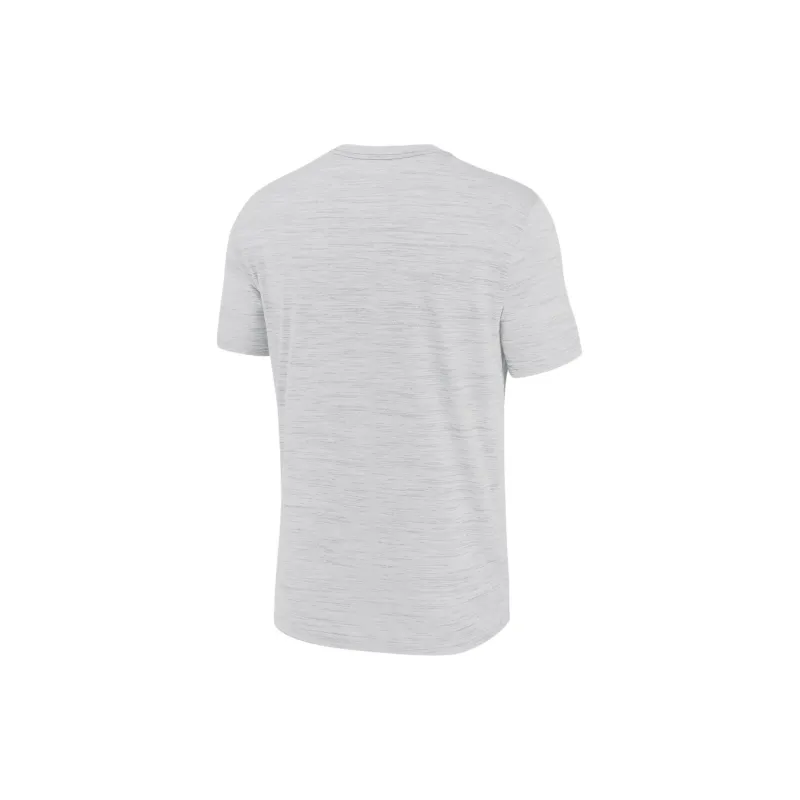 Nike West Virginia Mountaineers Velocity Baseball Wordmark Stack Men's Nike Dri-FIT College T-Shirt-1