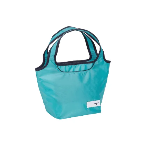 Mizuno Handbags Green Stone Color With Marine Blue Accents