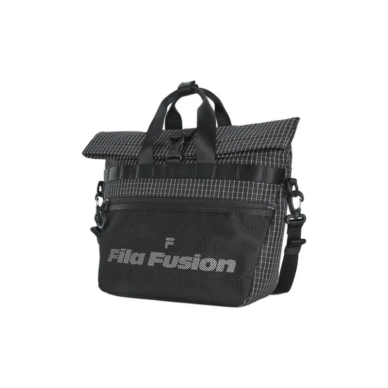 FILA FUSION Fabric Shoulder Bag Crossbody Bag Handbag Extra Small Unisex Pitch Black-2