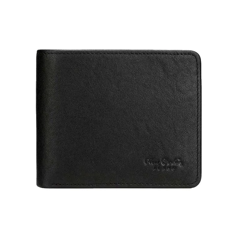 PIERRE CARDIN Top Grain Cow Leather Wallet Men's Black-1