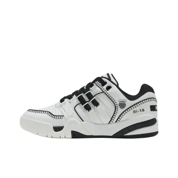 KARL LAGERFELD x KSWISS Lightweight And Breathable Low-Top Skateboard Shoes Unisex Wimbledon White/Black