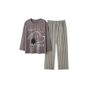 Chun Xi Pajama Set Men's Gray Purple