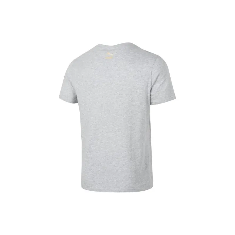 PUMA CLASSICS T-Shirt Unisex Light Gray Gold Label-1